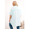 Dámská košile Plus Size 21123 (Velikost UNI, Barva Zelená)