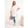 Dámská košile Plus Size 21123 (Velikost UNI, Barva Zelená)