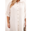 Dámská košile Plus Size 21123 (Velikost UNI, Barva Zelená)