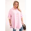 Dámská košile Plus Size 21123 (Velikost UNI, Barva Zelená)