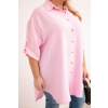 Dámská košile Plus Size 21123 (Velikost UNI, Barva Zelená)