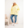 Dámská mikina Plus Size 25040 (Velikost UNI, Barva Černá)