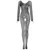 Obsessive Bodystocking G326 (Velikost S/L, Barva Černá)