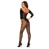 Obsessive G329 bodystocking (Velikost S/L, Barva Černá)