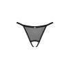Tanga Obsessive Celia Noir crotchless thong (Velikost XL/2XL, Barva Černá)