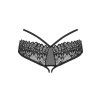 Tanga Obsessive Donarella crotchless panties (Velikost M/L, Barva Černá)