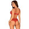 Obsessive Loventy 2-pcs set (Velikost S/M, Barva Červená)