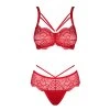 Obsessive Loventy 2-pcs set (Velikost S/M, Barva Červená)