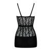 Košilka Obsessive Dress D605 (Velikost S/L, Barva Černá)