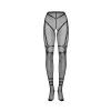 Punčochy Obsessive Crotchless Tights S123 (Velikost S/L, Barva Černá)