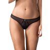 Kalhotky Obsessive Donarella panties (Velikost M/L, Barva Černá)