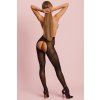 Punčochy Obsessive Norless Era crotchless tights (Velikost S/M, Barva Černá)