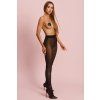 Punčochy Obsessive Norless Sexy crotchless tights (Velikost S/M, Barva Černá)