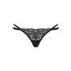 Tanga Obsessive Nutris thong (Velikost XL/2XL, Barva Černá)