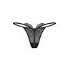 Tanga Obsessive Veyane thong (Velikost S/M, Barva Černá)