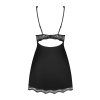 Košilka Obsessive Luvae babydoll (Velikost 2XL, Barva Černá)