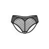 Tanga Obsessive Nuites crotchless panties (Velikost S/M, Barva Černá)