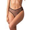 Tanga Obsessive Nuites crotchless panties (Velikost S/M, Barva Černá)
