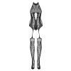 Obsessive Bodystocking F240 (Velikost S/L, Barva Černá)