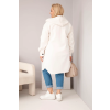 Dámská bunda Plus Size IT127 (Velikost UNI, Barva Smetanová)
