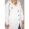 Dámská bunda Plus Size IT127 (Velikost UNI, Barva Smetanová)