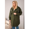 Dámská bunda Plus Size IT127 (Velikost UNI, Barva Smetanová)