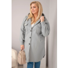 Dámská bunda Plus Size IT127 (Velikost UNI, Barva Smetanová)