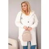 Dámská bunda Plus Size IT127 (Velikost UNI, Barva Smetanová)
