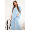 Dámský komplet Plus Size 6416 (Velikost UNI, Barva Modrá)