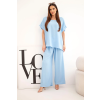Dámský komplet Plus Size 6416 (Velikost UNI, Barva Modrá)