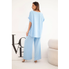Dámský komplet Plus Size 6416 (Velikost UNI, Barva Modrá)