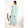 Dámský komplet Plus Size 6416 (Velikost UNI, Barva Modrá)