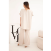 Dámský komplet Plus Size 6416 (Velikost UNI, Barva Modrá)