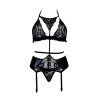Komplet Beauty Night Alanis set BN6597 (Velikost S/M, Barva Černá)