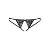 Tanga Obsessive Picantina crotchless thong (Velikost S/M, Barva Černá)
