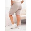 Šortky Plus Size ART52231 s páskem (Velikost XL, Barva Šedá - světle)