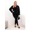 Dámská halenka Plus Size ART92353 (Velikost UNI, Barva Černá)