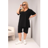 Dámský komplet Plus Size 8254 (Velikost 3XL, Barva Černá)