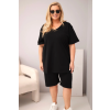 Dámský komplet Plus Size 8254 (Velikost 3XL, Barva Černá)