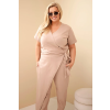 Dámský overal Plus Size 8260 (Velikost 2XL, Barva Černá)
