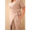 Dámský overal Plus Size 8260 (Velikost 2XL, Barva Černá)