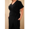 Dámský overal Plus Size 8260 (Velikost 2XL, Barva Černá)