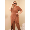 Dámský overal Plus Size 8260 (Velikost 2XL, Barva Černá)