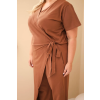 Dámský overal Plus Size 8260 (Velikost 2XL, Barva Černá)