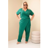 Dámský overal Plus Size 8260 (Velikost 2XL, Barva Černá)
