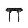 Podvazkový pás Obsessive Stelisa garter belt (Velikost S/M, Barva Černá)