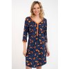 Nočná košeľa Italian Fashion Wasilla r.3/4 (Veľkosť L, Farba Modrá - tmavo)