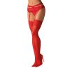 Pančuchy na podväzkový pás Obsessive S800 stockings