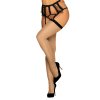 178364 5 puncochy na podvazkovy pas obsessive s814 stockings velikost l xl barva cervena