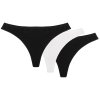 67429 4 damske tanga wol bar soft simple 3 pak velikost s barva cerna